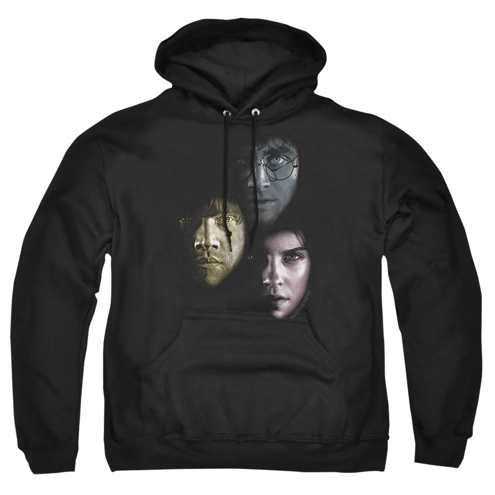 Harry Potter Hero Heads Mens Hoodie Black