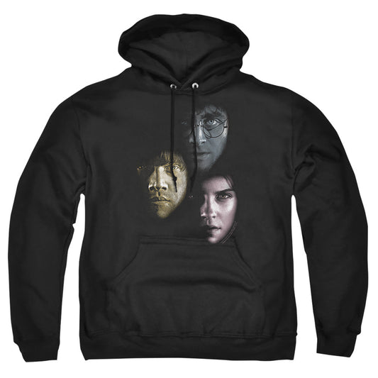 Harry Potter Hero Heads Mens Hoodie Black