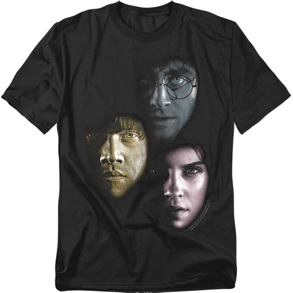 Harry Potter Hero Heads Mens T Shirt Black
