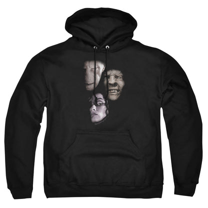 Harry Potter Villian Heads Mens Hoodie Black