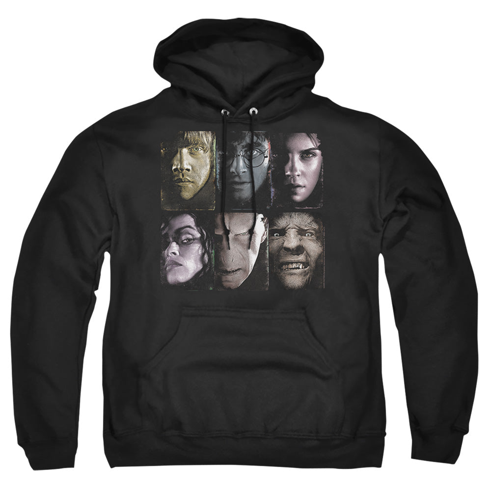Harry Potter Horizontal Heads Mens Hoodie Black