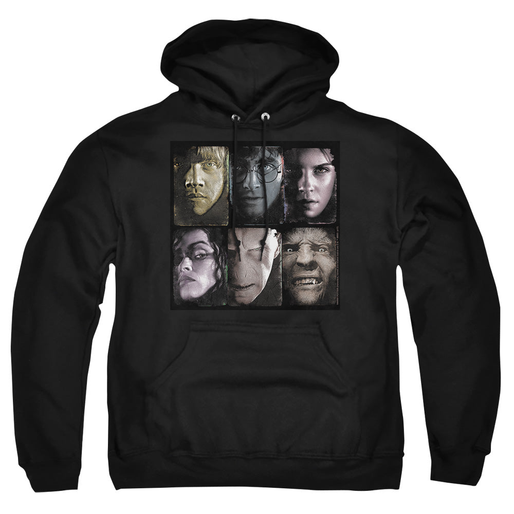 Harry Potter Horizontal Heads Mens Hoodie Black