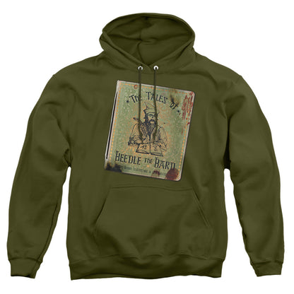 Harry Potter Beedle The Bard Mens Hoodie Military Green