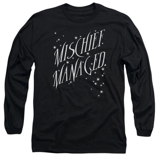 Harry Potter Mischief Managed 4 Mens Long Sleeve Shirt Black Officially Licensed