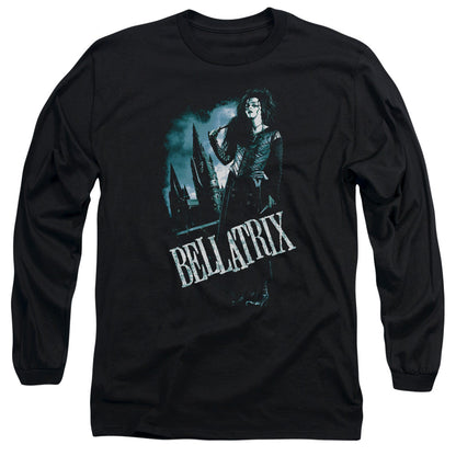 Harry Potter Bellatrix Full Body Mens Long Sleeve Shirt Black Officially Licensed