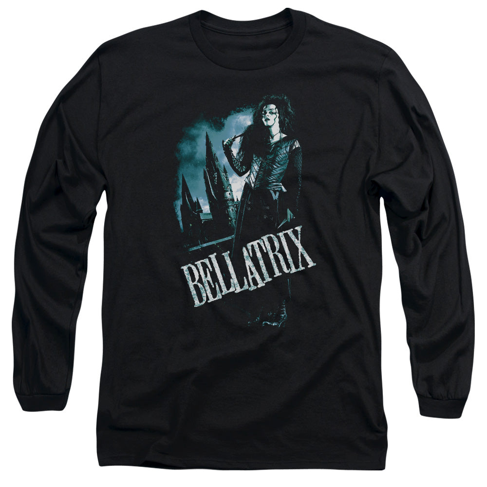 Harry Potter Bellatrix Full Body Mens Long Sleeve Shirt Black Officially Licensed
