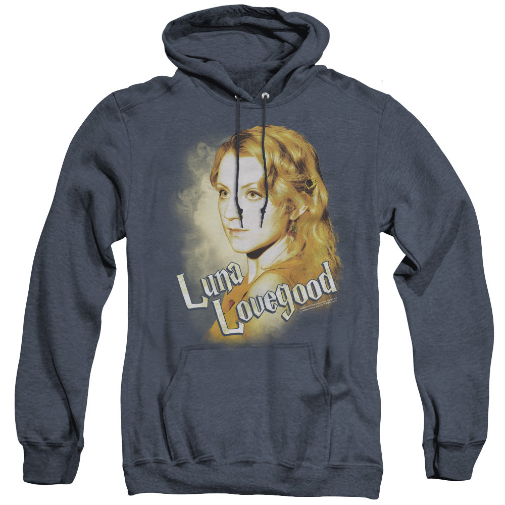 Harry Potter Luna Closeup Heather Mens Hoodie Navy