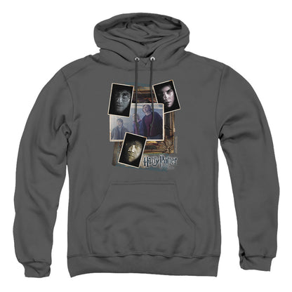 Harry Potter Trio Collage Mens Hoodie Charcoal