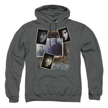 Harry Potter Trio Collage Mens Hoodie Charcoal