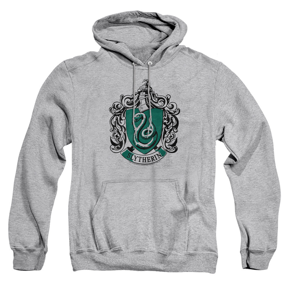 Harry Potter Slytherin Crest Mens Hoodie Athletic Heather