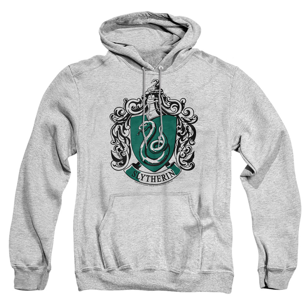 Harry Potter Slytherin Crest Mens Hoodie Athletic Heather