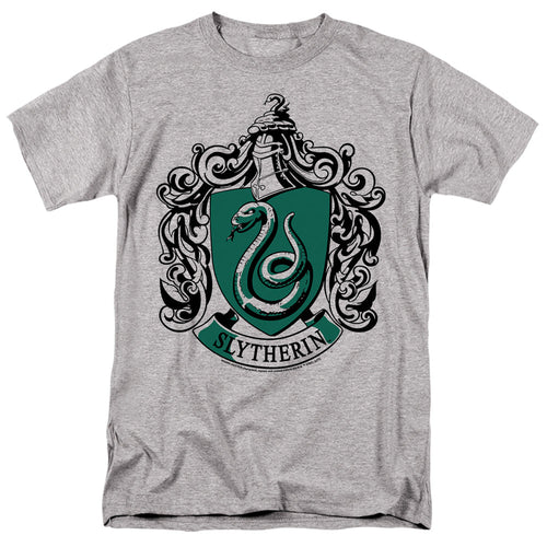 Harry Potter Slytherin Crest Mens T Shirt Athletic Heather