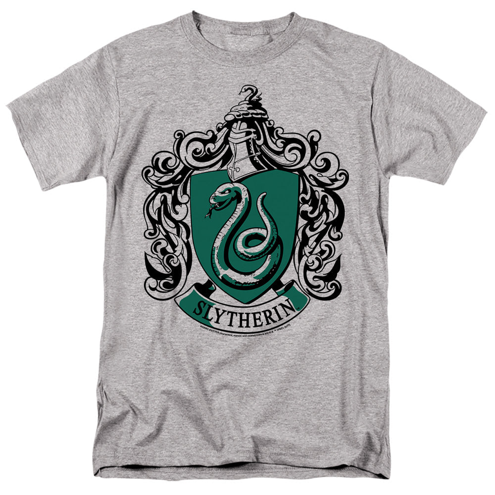 Harry Potter Slytherin Crest Mens T Shirt Athletic Heather