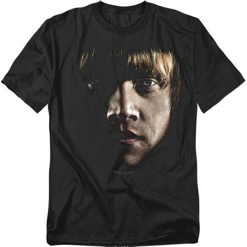 Harry Potter Ron Poster Head Mens T Shirt Black