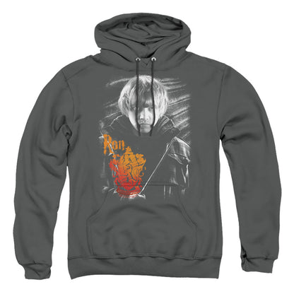 Harry Potter Ron Portrait Mens Hoodie Charcoal