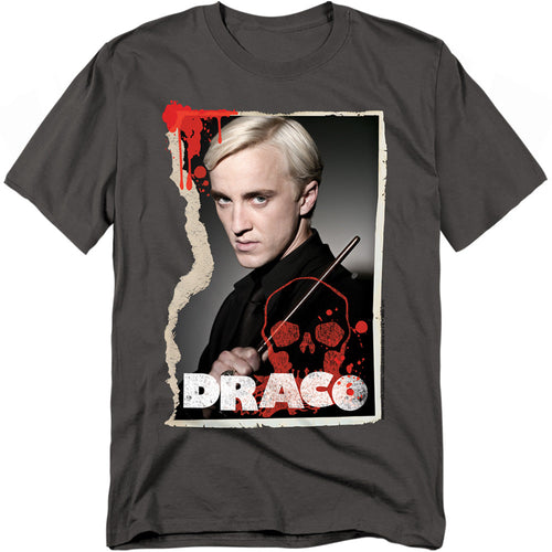 Harry Potter Draco Frame Mens T Shirt Charcoal