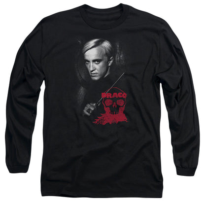 Harry Potter Draco Portrait Mens Long Sleeve Shirt Black Officially Licensed