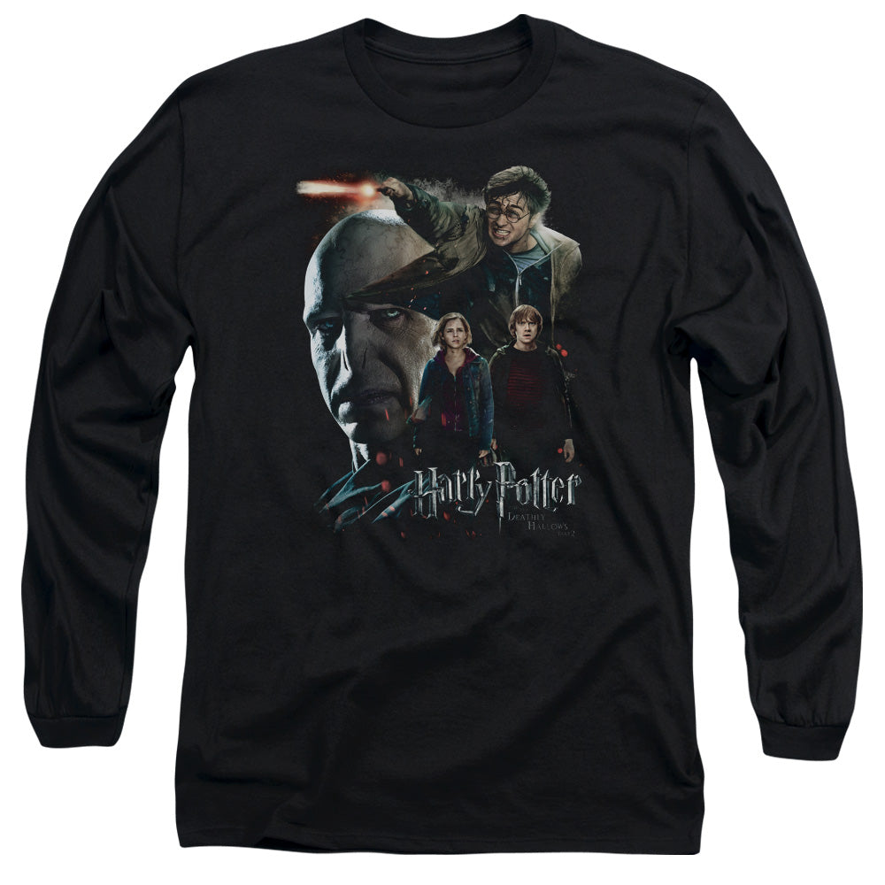 Harry Potter Final Fight Mens Long Sleeve Shirt Black Officially Licensed
