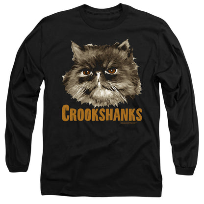 Harry Potter Crookshanks Mens Long Sleeve Shirt Black Officially Licensed