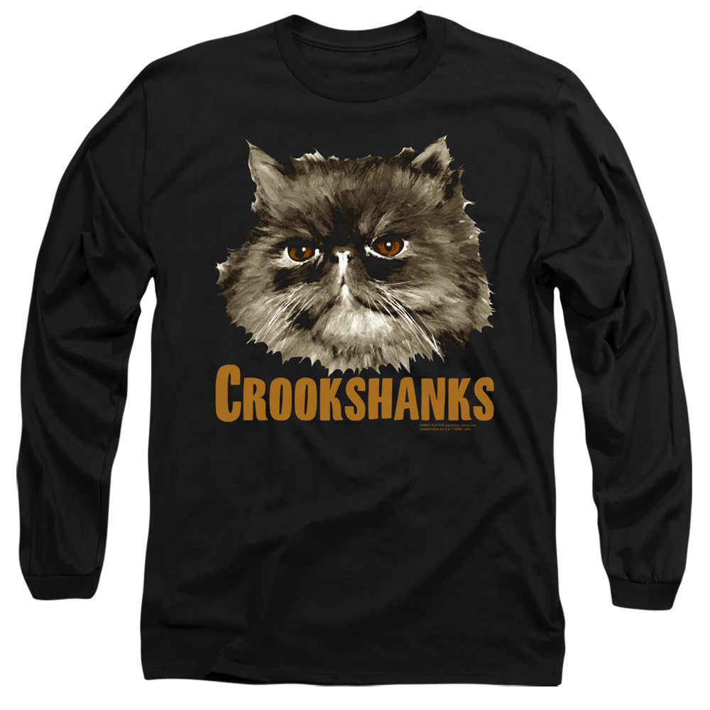 Harry Potter Crookshanks Mens Long Sleeve Shirt Black Officially Licensed