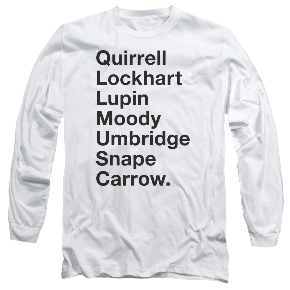 Harry Potter Professors Mens Long Sleeve Shirt White Officially Licensed