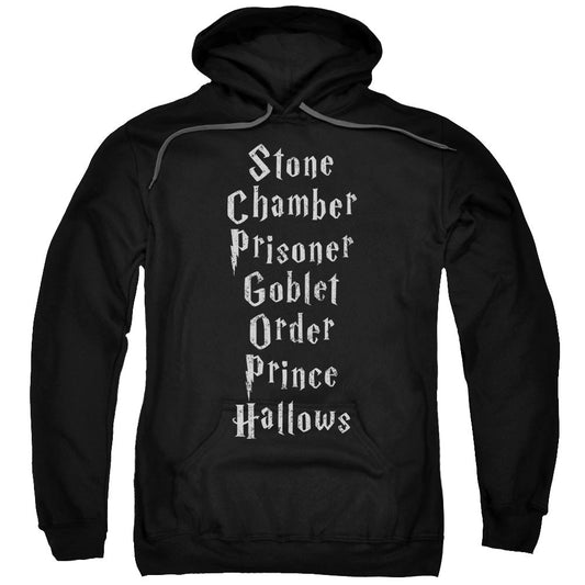 Harry Potter Titles Mens Hoodie Black