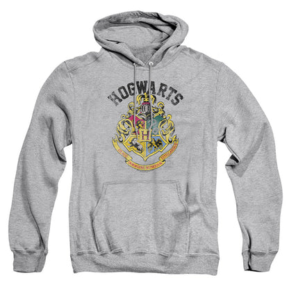 Harry Potter Hogwarts Crest Mens Hoodie Athletic Heather