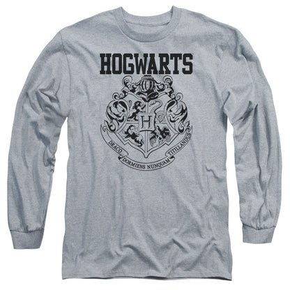 Harry Potter Hogwarts Athletic Mens Long Sleeve Shirt Athletic Heather