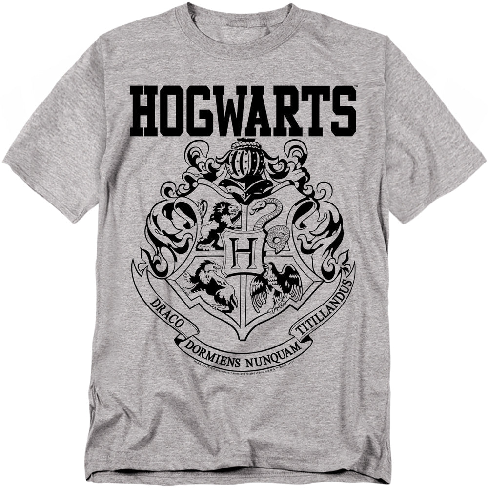 Harry Potter Hogwarts Athletic Mens T Shirt Athletic Heather