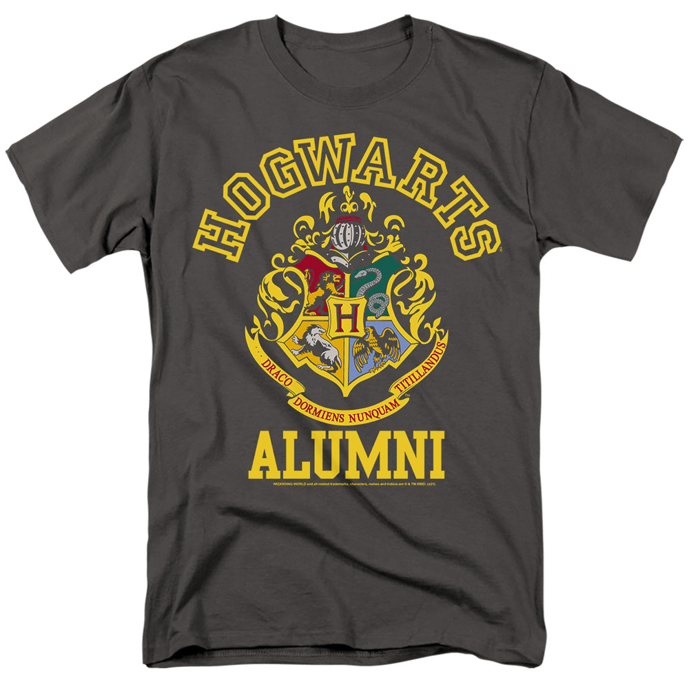 Harry Potter Hogwarts Alumni Crest Mens T Shirt Black