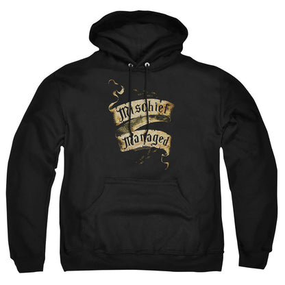 Harry Potter Mischief Managed Mens Hoodie Black