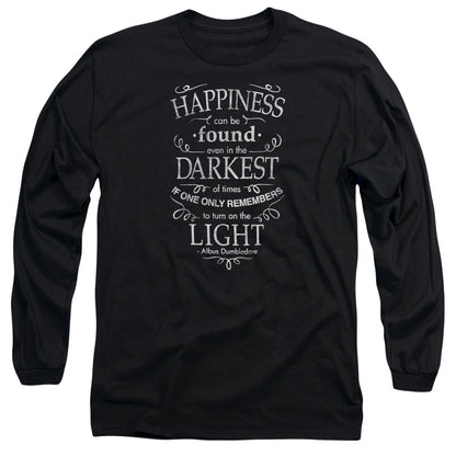 Harry Potter Happiness Mens Long Sleeve Shirt Black Officially Licensed