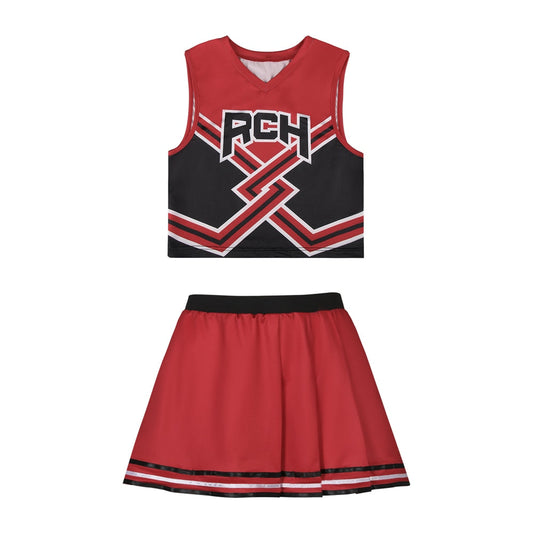 Cheerleader Cosplay RCH Printed Top and Skirt