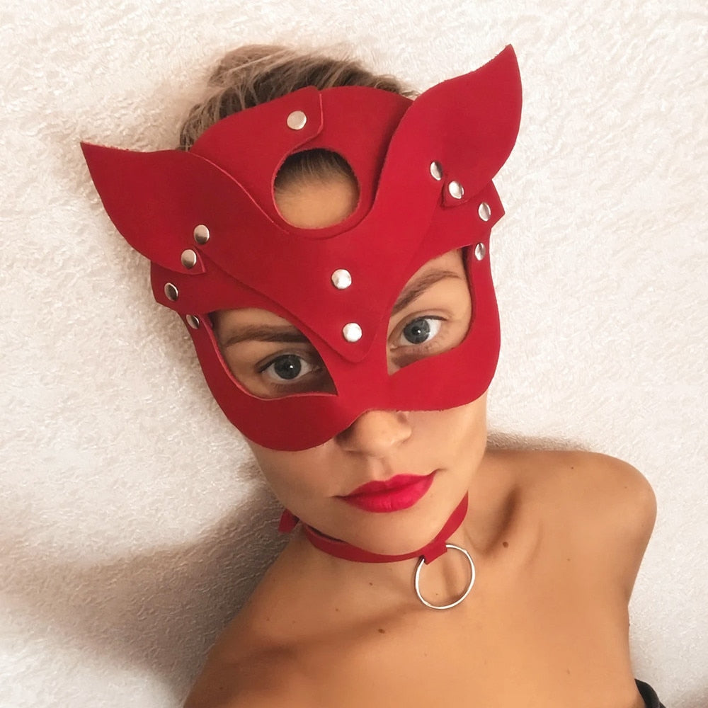 Bunny Girl Sexy Leather Mask