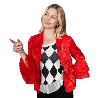 Harley Girl Super Villain Halloween Cosplay Jacket & Shirt Costume Set