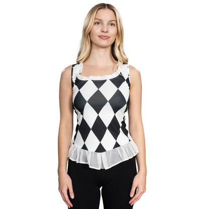 Harley Girl Super Villain Halloween Cosplay Jacket & Shirt Costume Set