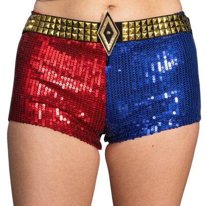 SS Movie Replica Harley Quinn Halloween Cosplay Costume Shorts with Belt
