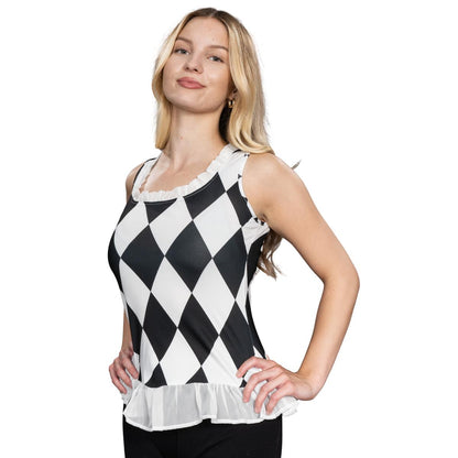 Harley Girl Super Villain Halloween Cosplay Jacket & Shirt Costume Set