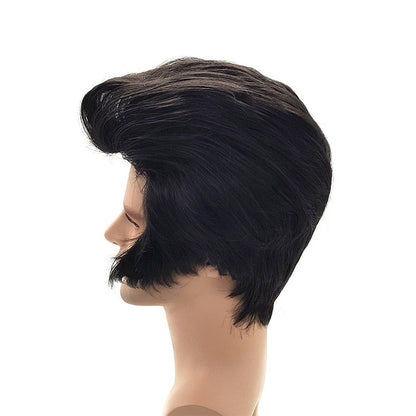Elvis Presley Black Cosplay Wig for Men