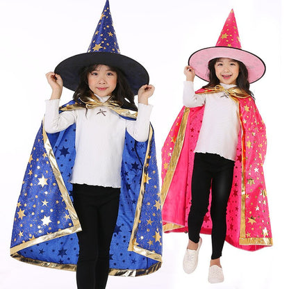 Halloween Magician Costume With Hat For Kids