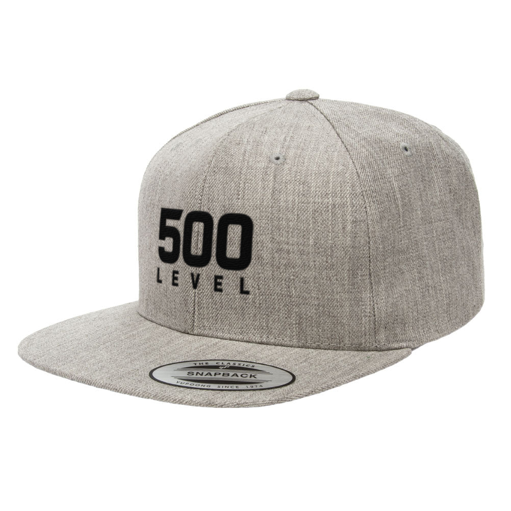 500 LEVEL Stacked Logo Black