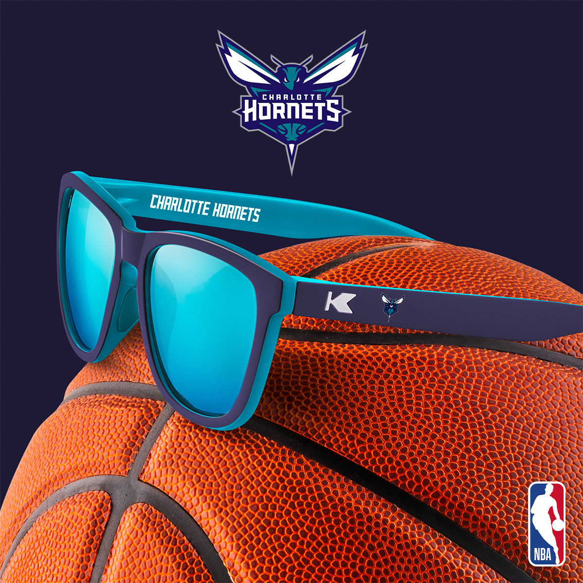 Charlotte Hornets Officially Licensed Knockaround Sunglasses