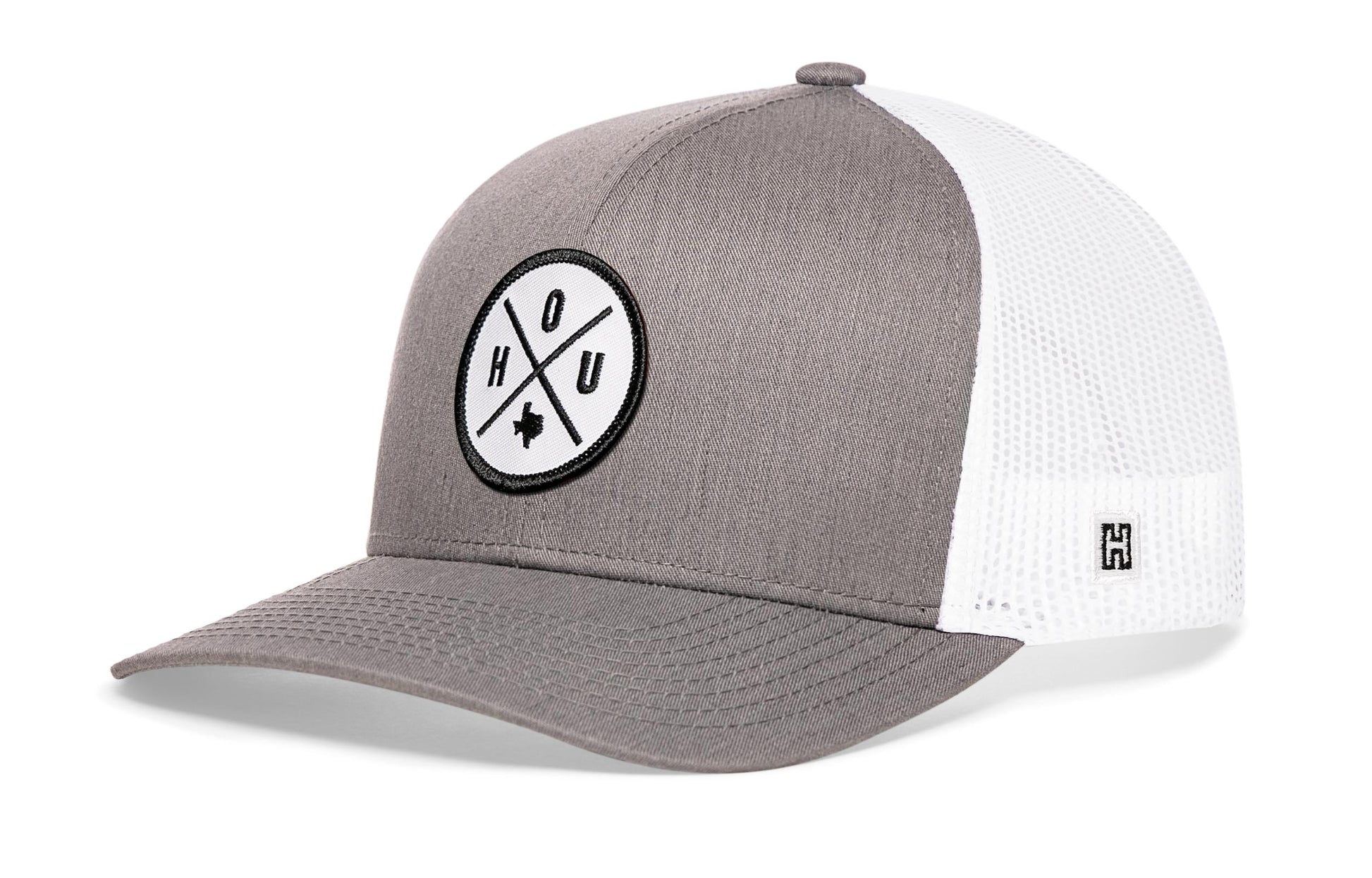 Houston Trucker Haka Hat Gray-White HOU X Snapback
