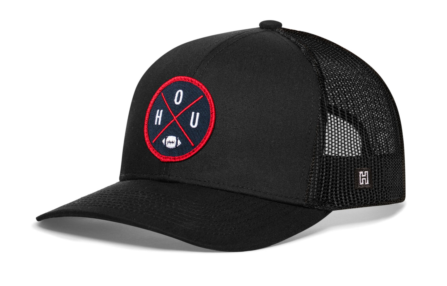 Houston Trucker Haka Hat Black HOU X Football Snapback