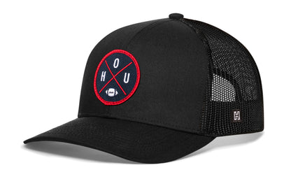 Houston Trucker Haka Hat Black HOU X Football Snapback