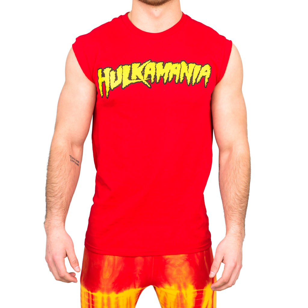 Hulk Hogan Hulkamania Sleeveless Red T Shirt