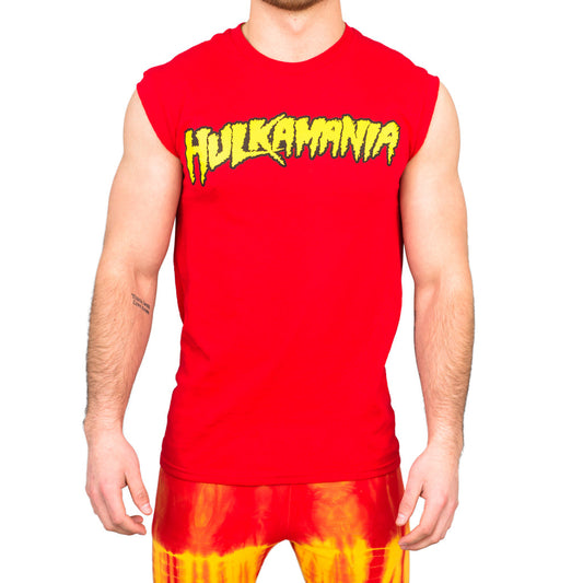 Hulk Hogan Hulkamania Sleeveless Red T Shirt