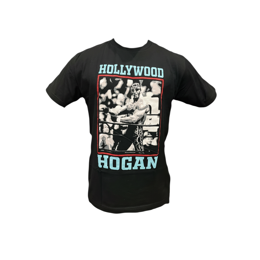 Hollywood Hulk Hogan Snapshot Mens T Shirt Black