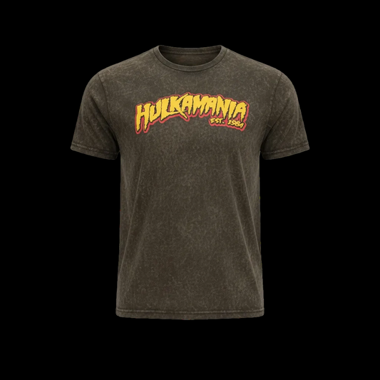 Hulk Hogan Hulkamania Mineral Wash Mens T Shirt