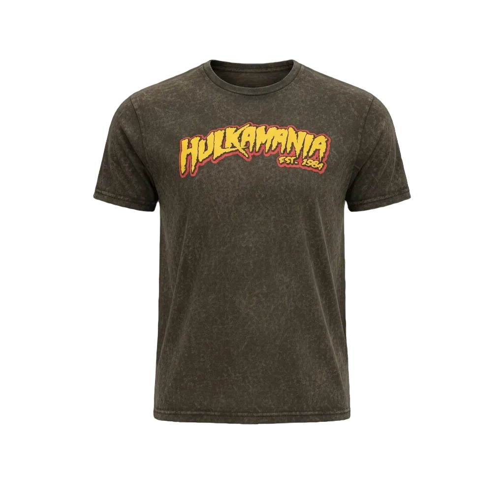 Hulk Hogan Hulkamania Mineral Wash Mens T Shirt